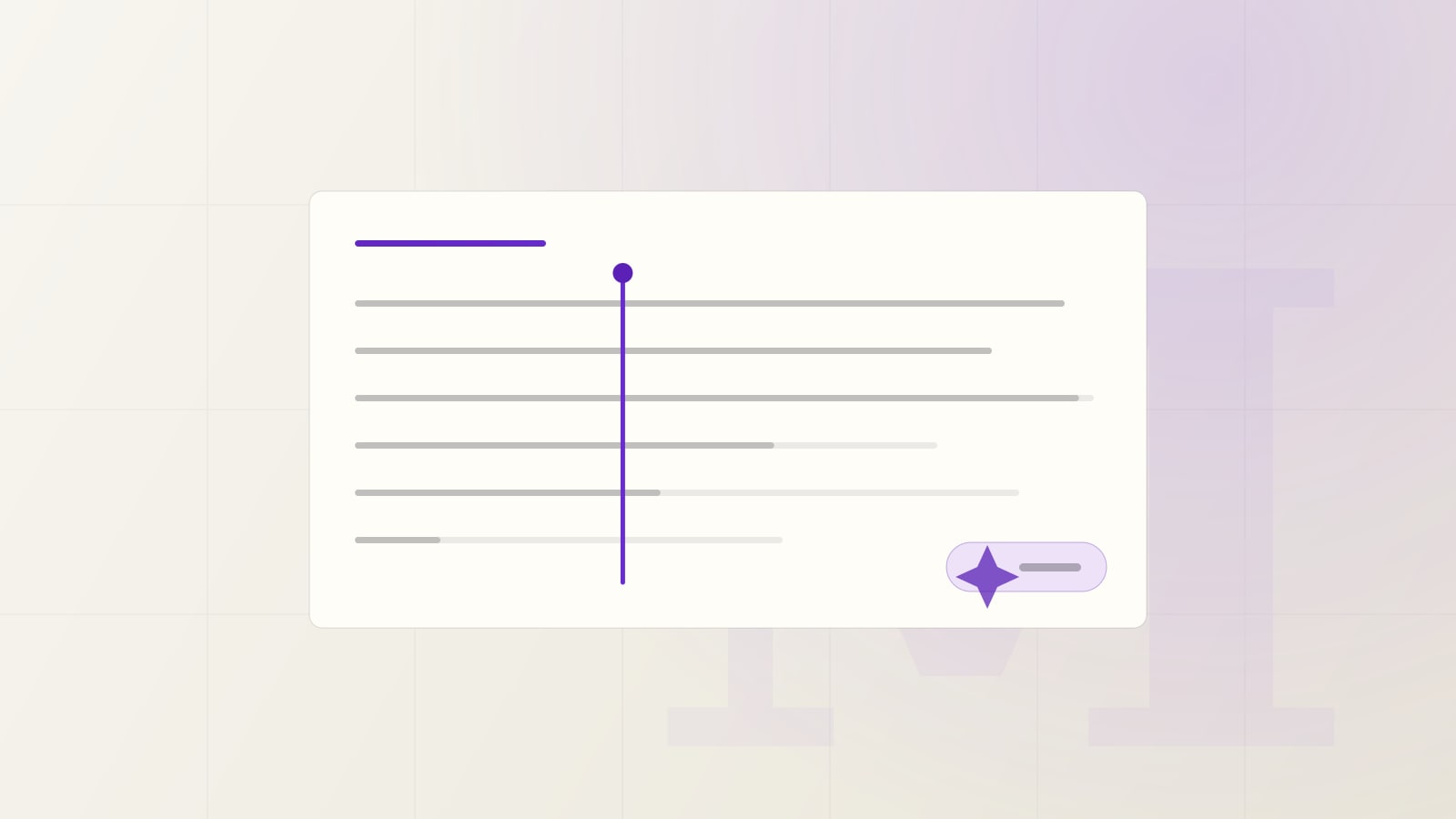 Ilustración: texto generado apareciendo tras un borde en movimiento, con la marca que indica que lo escribió una máquina.